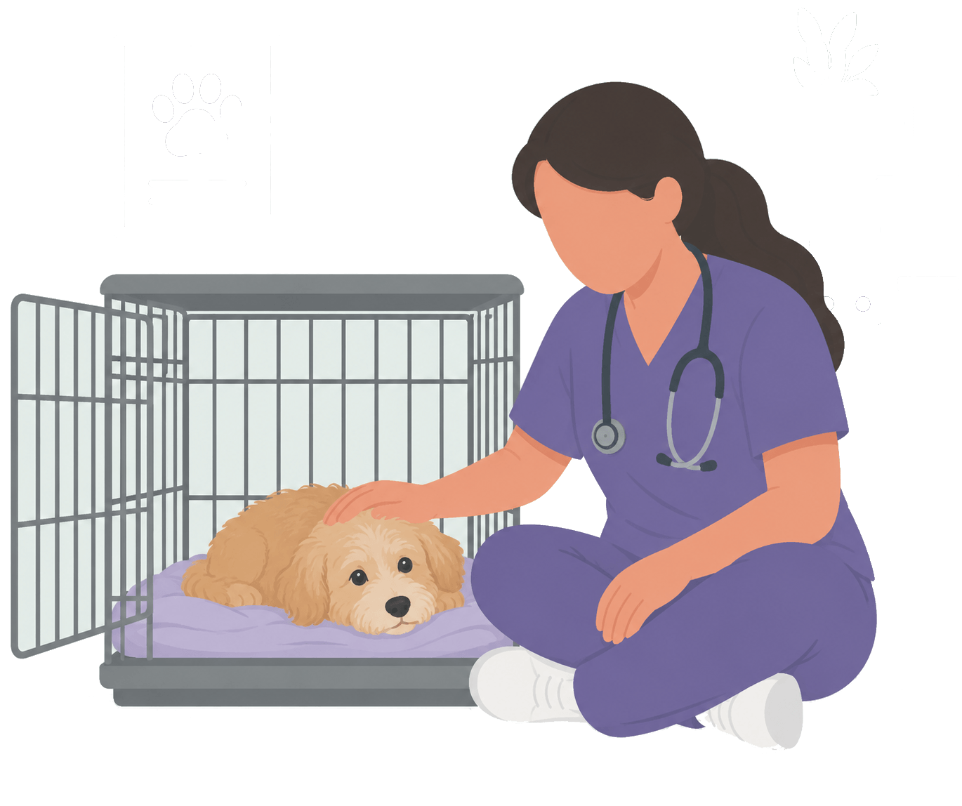 Pet in day hospitalisation at Rovira Veterinary Clinic, Gràcia