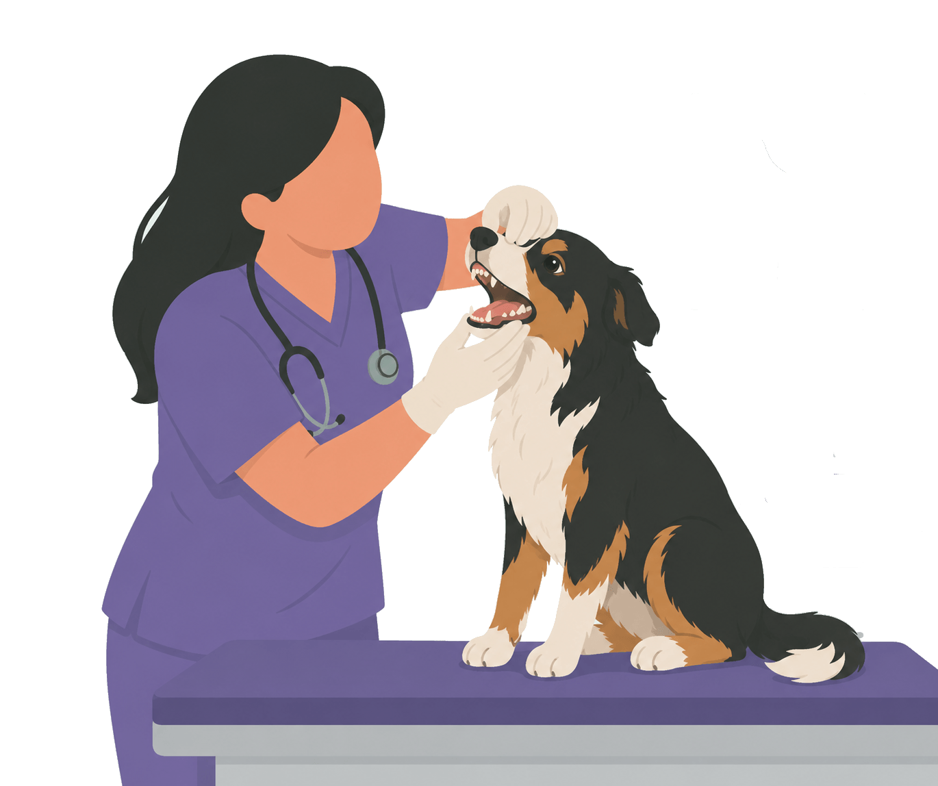 Veterinary dental examination at Rovira Veterinary Clinic, Gràcia